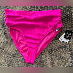 🏖️California Waves Soft Waist High-Waist Swim Bottoms🏖️ NWT